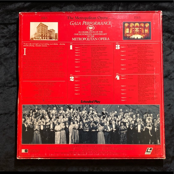 MET OPERA CENTENNIAL GALA 2disc 1983 - Picture 2 of 2